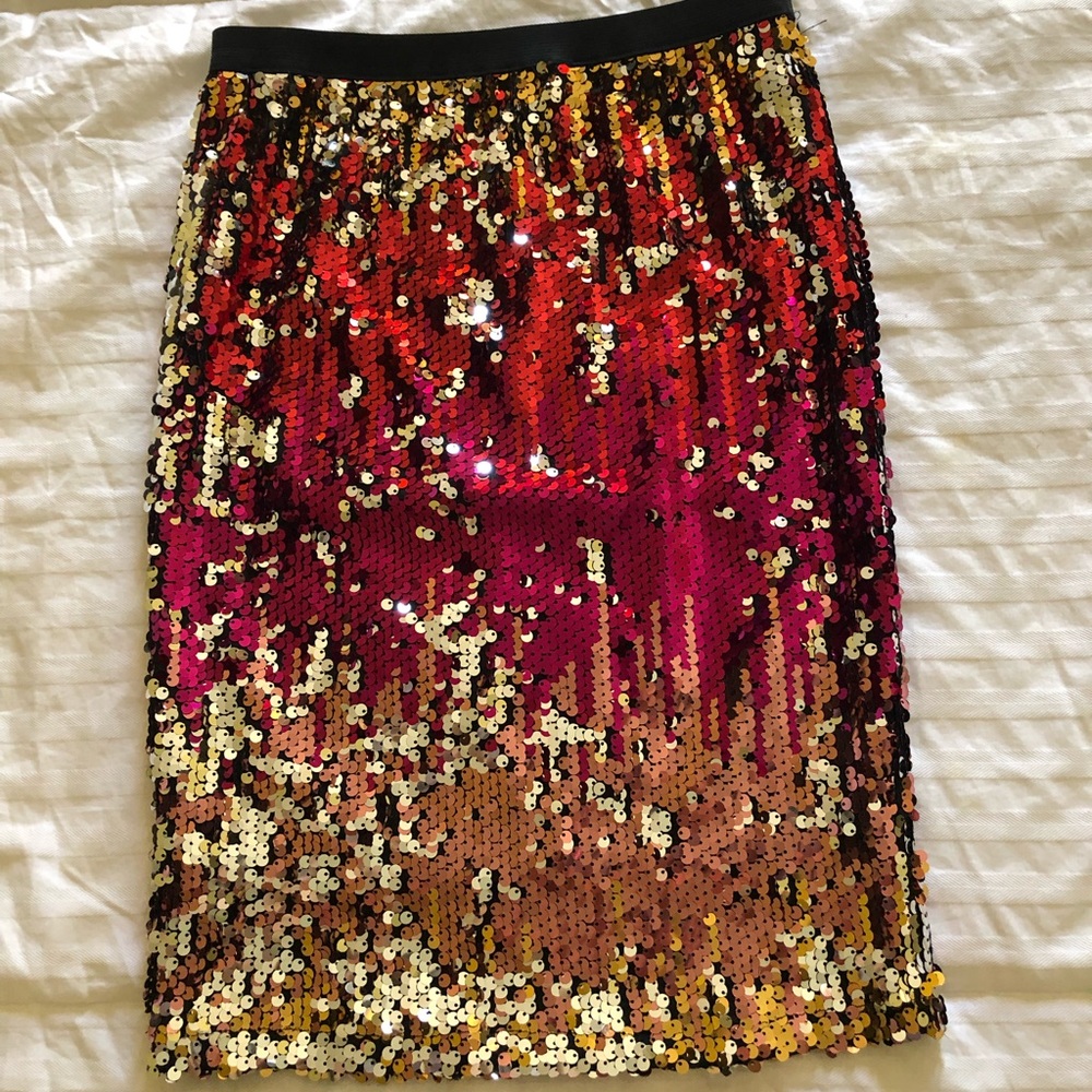 Sequin ombré pencil skirt size S